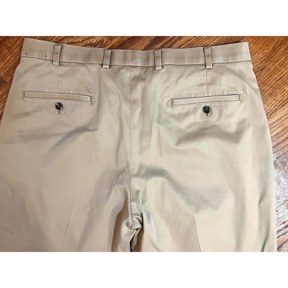 Brooks Brothers Hudson Lightweight‎ Advantage Chino Khaki Pants Mens 38x32 Tan